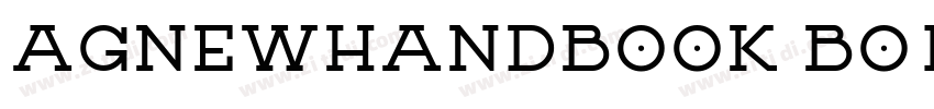 AGNewHandbook Bold字体转换